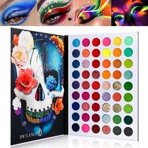 DE'LANCI Big Colorful Eyeshadow Palette Professional 54 Color Board Eye Shadow